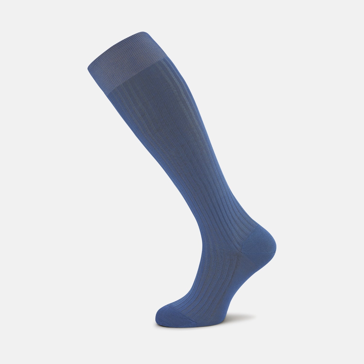 Blue Long Cotton Socks