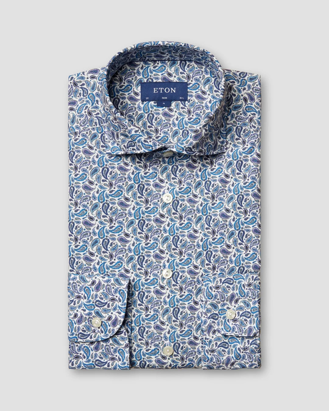 Paisley Print Shirt Soft Eton