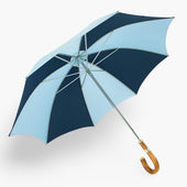 Pale Blue & Navy Golf Umbrella