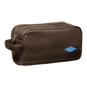 Hombre Washbag Brown Leather