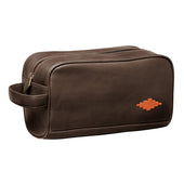 Hombre Washbag Brown Leather