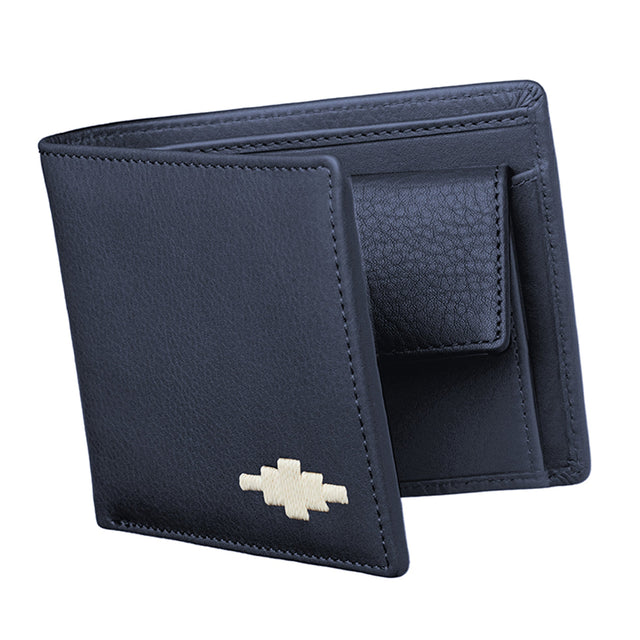 Moneda Coin Wallet - Navy Leather