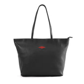 Trapecio Tote Bag Black Leather