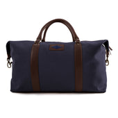Caballero Large Travel Bag Brown Leather And Canvas