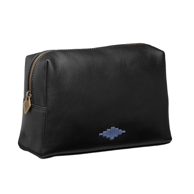 Afeite Washbag - Black Leather