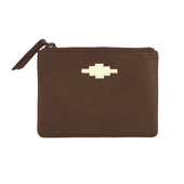 Cambio Pouch Purse Brown Leather