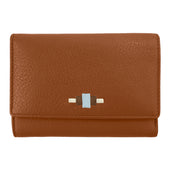 Chica Trifold Purse - Tan Leather