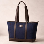Bolso Tote Bag Leather With Canvas