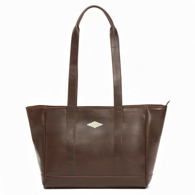 Bolso Tote Bag - Brown Leather
