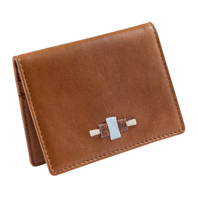 Pase Travel Card Holder - Tan Leather