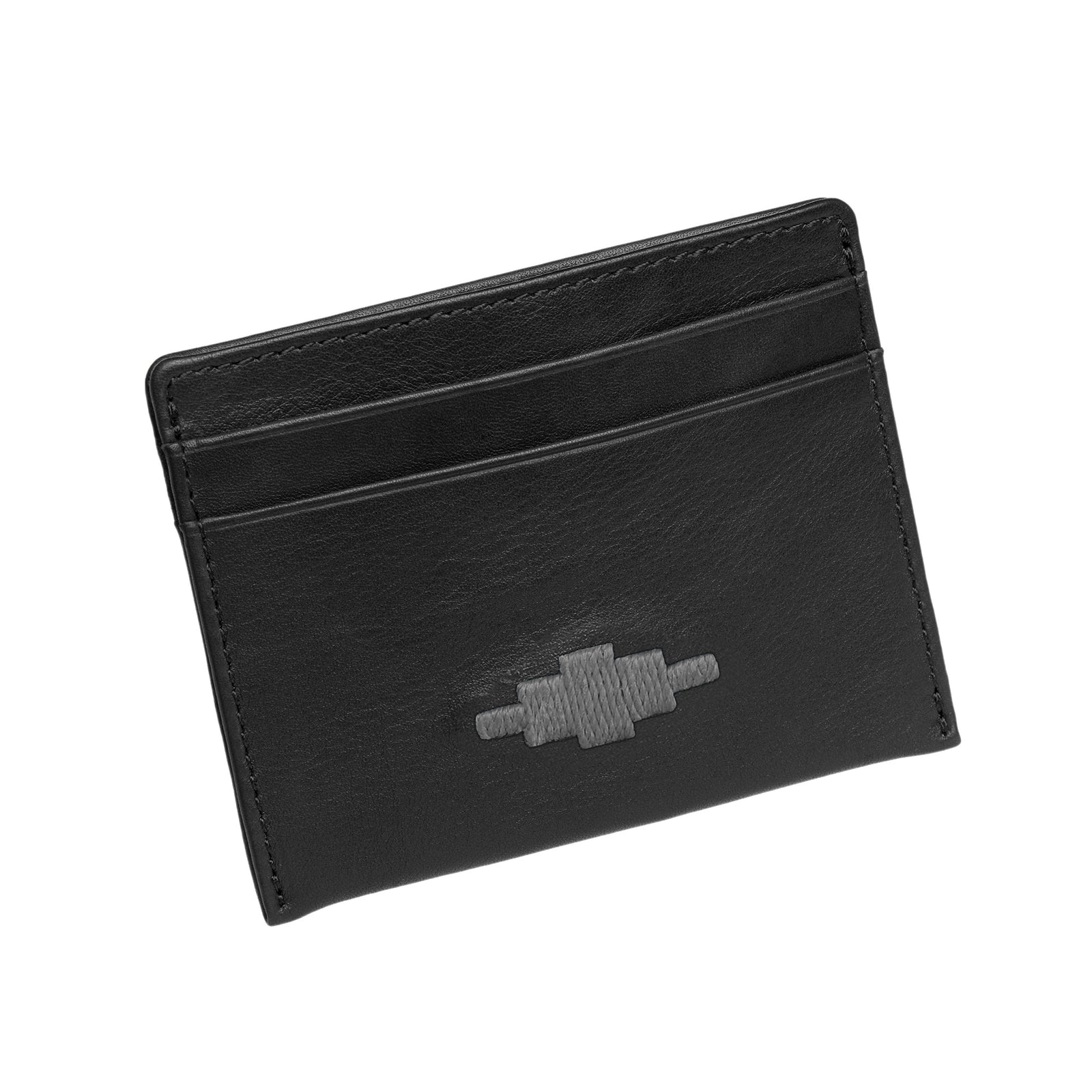 Rombo Card Slip Black Leather