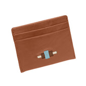 Rombo Card Slip - Tan Leather