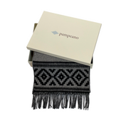 Azteca Wool Scarf Grey