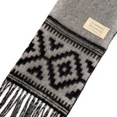 Azteca Wool Scarf Grey
