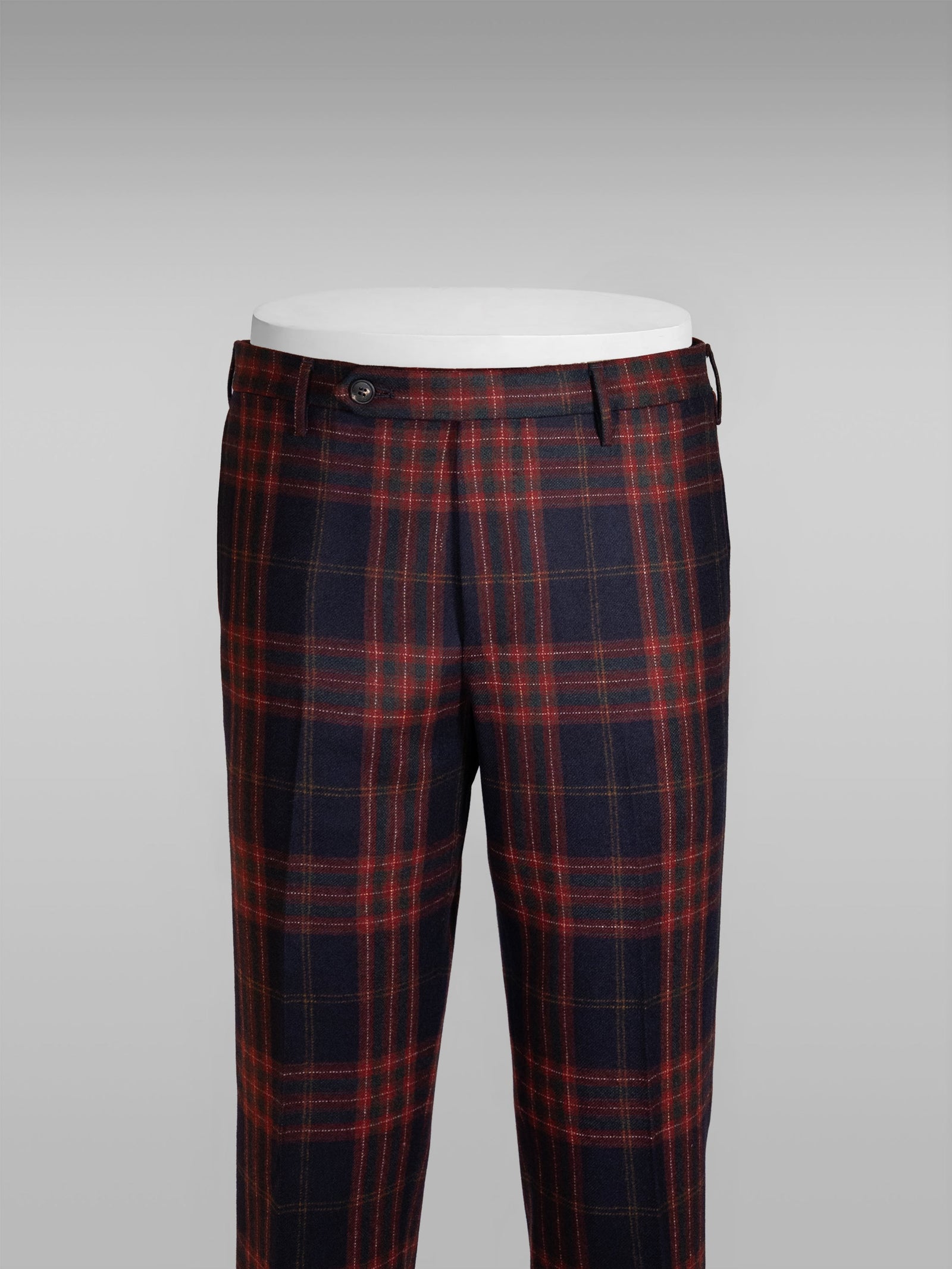 Check Flannel Trousers Winter