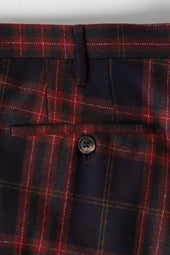 Check Flannel Trousers Winter