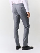 Pantalon Coordonnable Slim En Laine M Lang E Grise Rayures