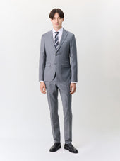 Pantalon Coordonnable Slim En Laine M Lang E Grise Rayures