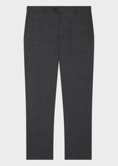 Pantalon Coordonnable Regular En Laine Grise Prince De Galles