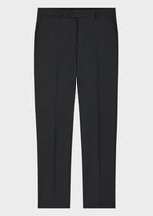 Pantalon Coordonnable Regular En Laine Marzotto Unie Anthracite