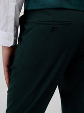 Pantalon Coordonnable Regular En Laine Vert Bouteille
