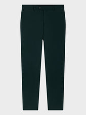 Pantalon Coordonnable Regular En Laine Vert Bouteille
