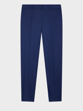 Pantalon Coordonnable Regular En Laine Zignone Bleu Indigo