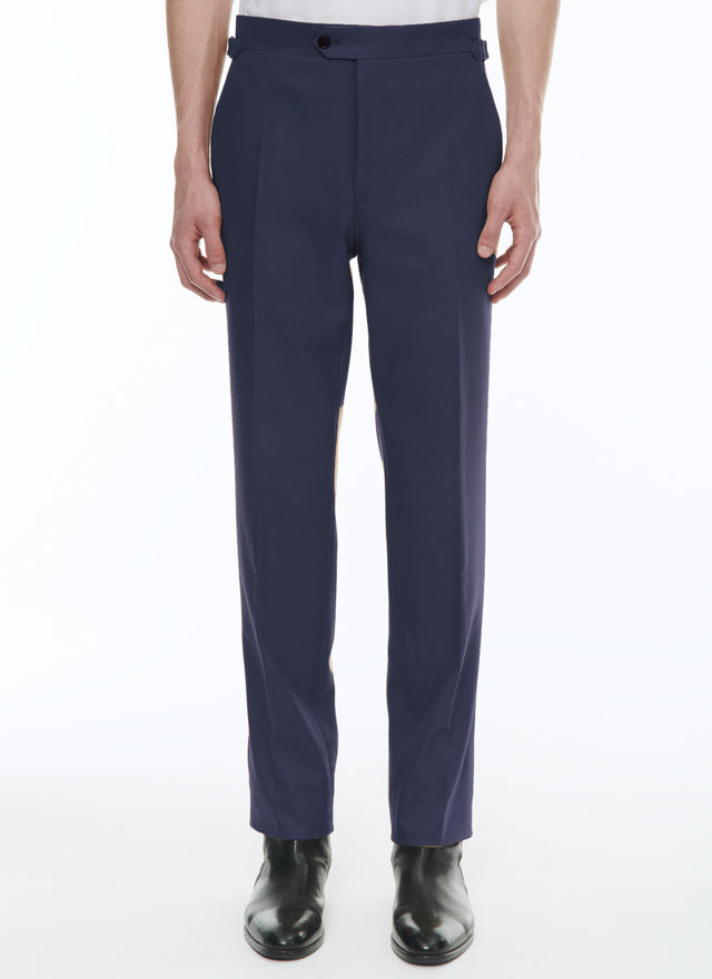 Pants Ajust En Flanelle De Laine