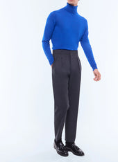 Pantalon Droit En Laine Certifi E