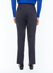 Pantalon Droit En Laine Certifi E