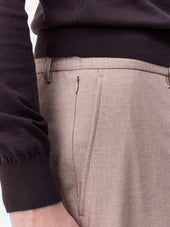 Pantalon Casual Slack Slim Beige