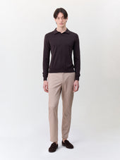 Pantalon Casual Slack Slim Beige