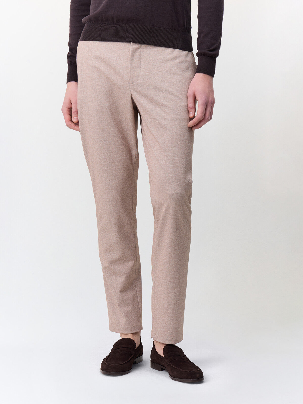 Pantalon Casual Slack Slim Beige