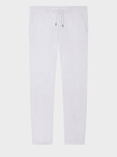 Pantalon Casual Regular En Lin Blanc