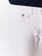 Chino Slack Slim En Coton Stretch Blanc
