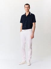 Chino Slack Slim En Coton Stretch Blanc