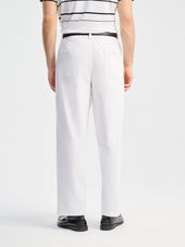 Chino Slack Regular En Coton Stretch Blanc