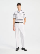 Chino Slack Regular En Coton Stretch Blanc