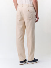 Chino Slack Regular En Coton Beige