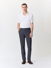 Chino Slack Semi Regular En Coton M Lang Bleu Indigo
