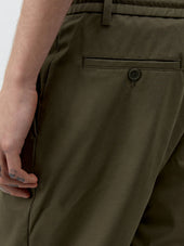 Pantalon Coordonnable Slim En Coton Stretch Kaki