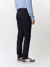 Chino Slack Semi Regular En Coton Stretch Bleu Marine