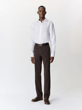 Chino Slack Slim En Coton Stretch Marron