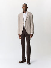 Chino Slack Slim En Coton Stretch Marron