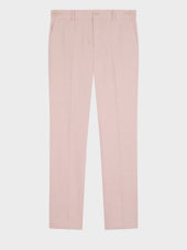Pantalon Coordonnable Slim En Coton Et Lin P Le