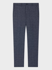 Pantalon Coordonnable Slim En Laine M Lang E Bleu Turquin Prince De Galles