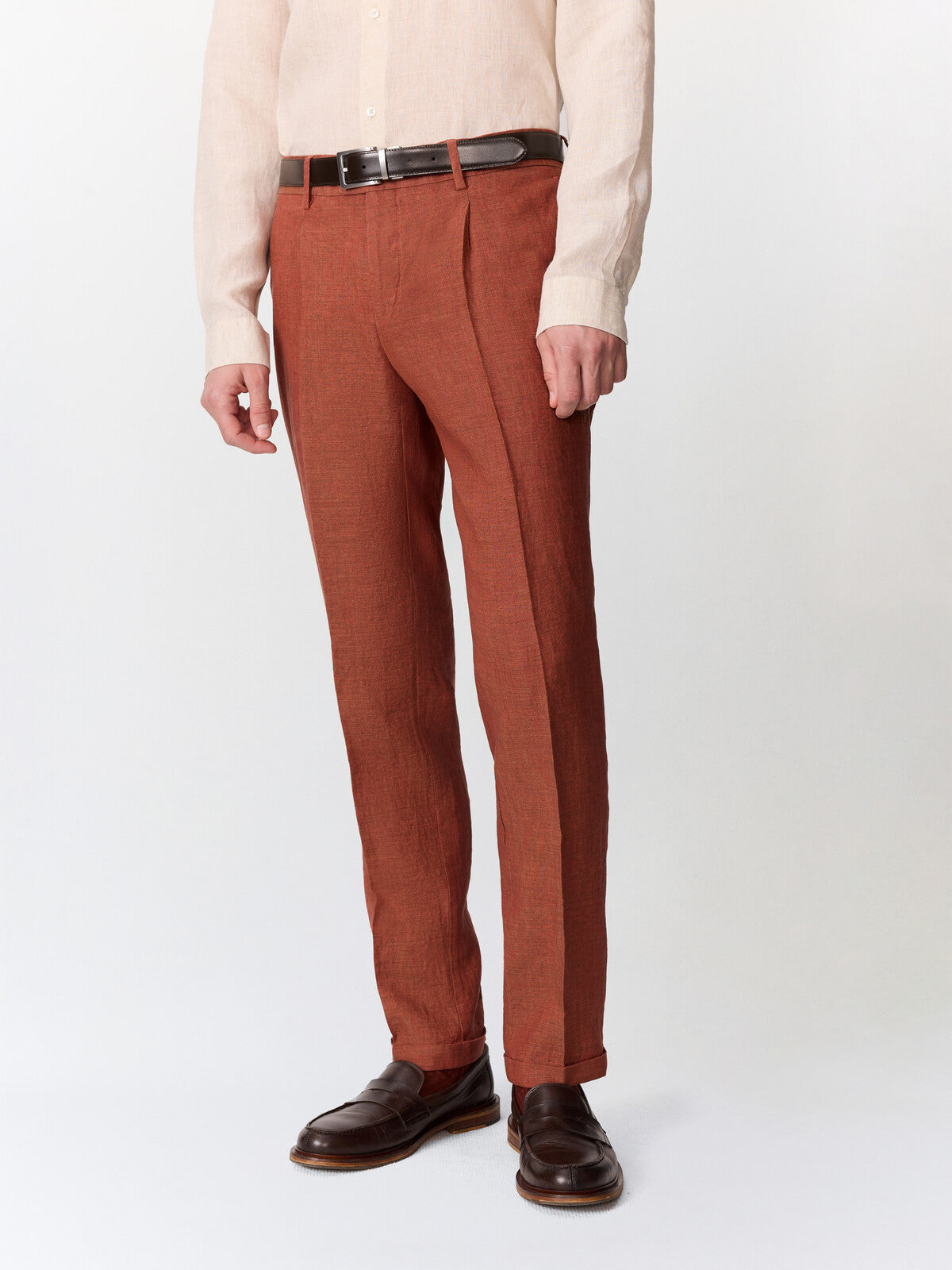 Pantalon Coordonnable Slim En Lin