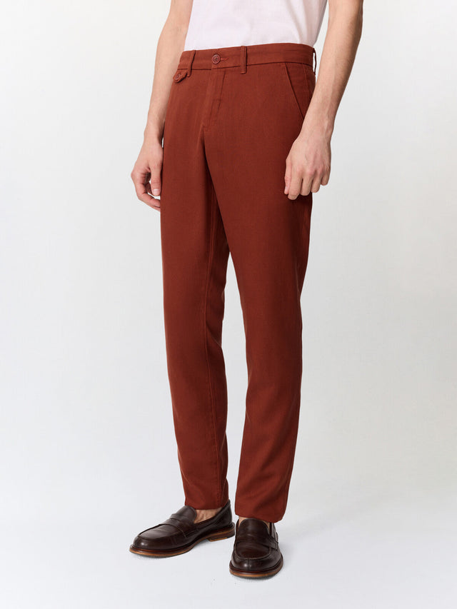 Chino slack slim terracotta