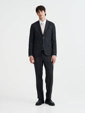 Pantalon Coordonnable En Laine Anthracite
