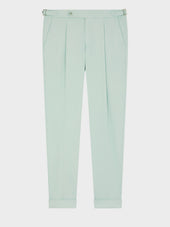 Chino Slack Slim En Coton Stretch 7 8 Vert D Eau